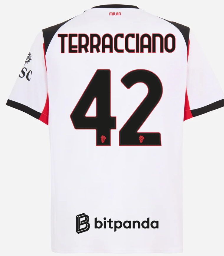 AC Milan Away TERRACCIANO 42 Jersey 25-26