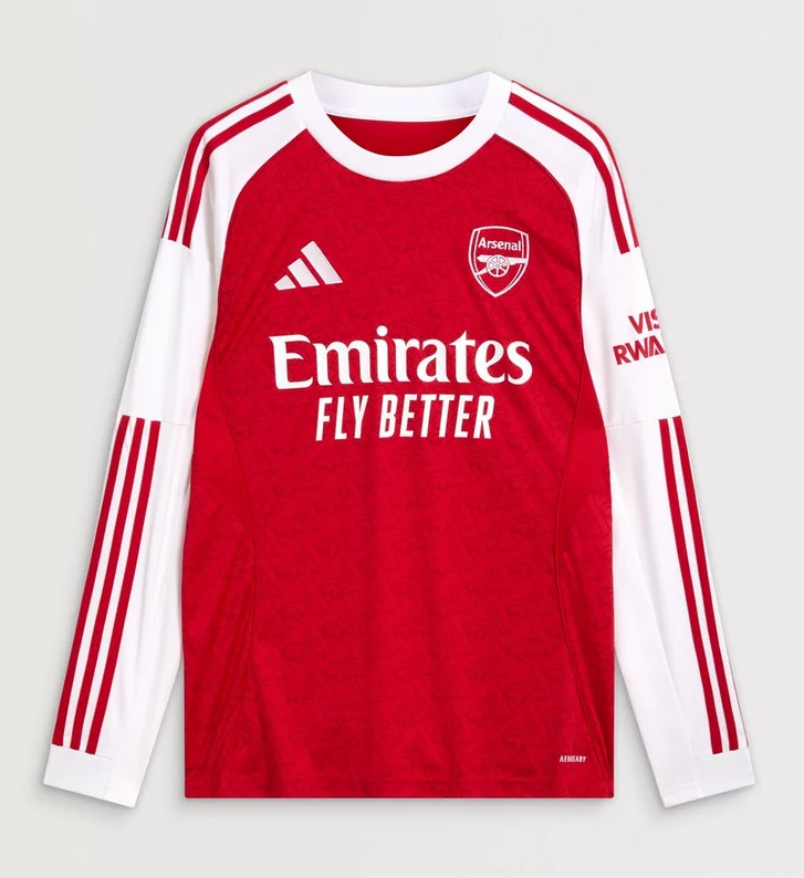 Arsenal Home Long Sleeve Jersey 25-26