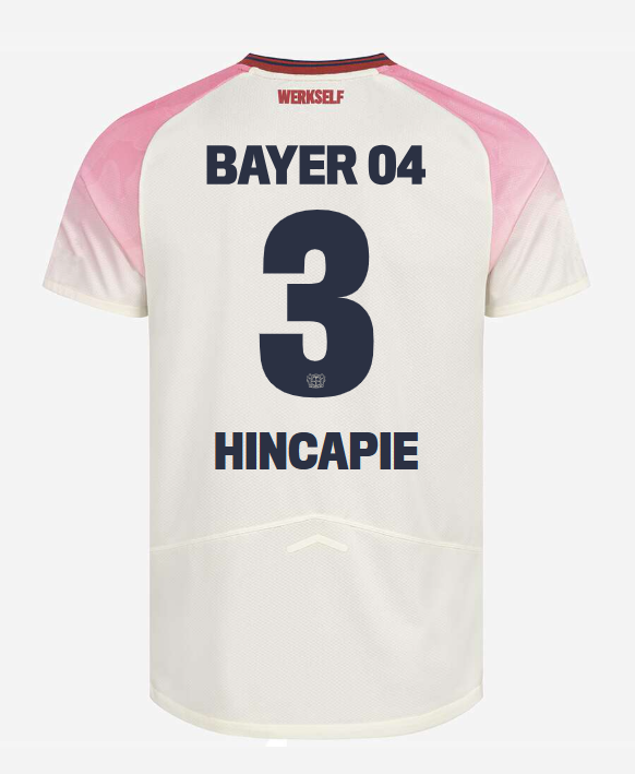 Bayer 04 Leverkusen Away HINCAPIE 3 Jersey 25-26