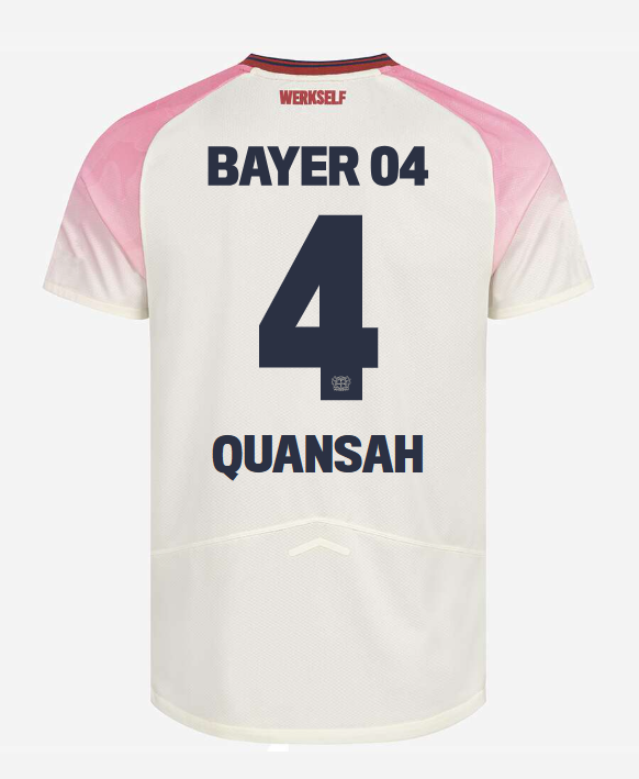 Bayer 04 Leverkusen Away QUANSAH 4 Jersey 25-26