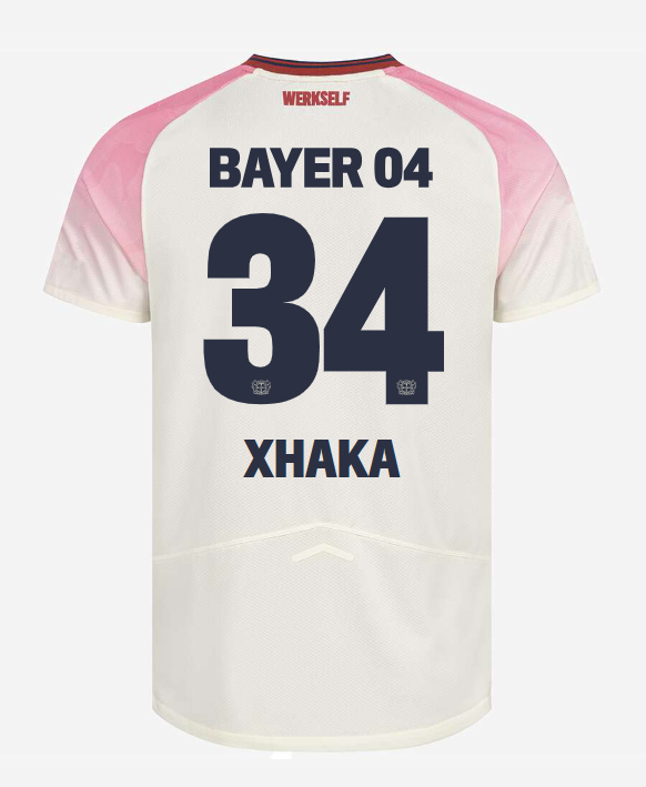 Bayer 04 Leverkusen Away XHAKA 34 Jersey 25-26