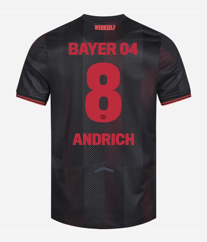 Bayer 04 Leverkusen Home ANDRICH 8 Jersey 25-26