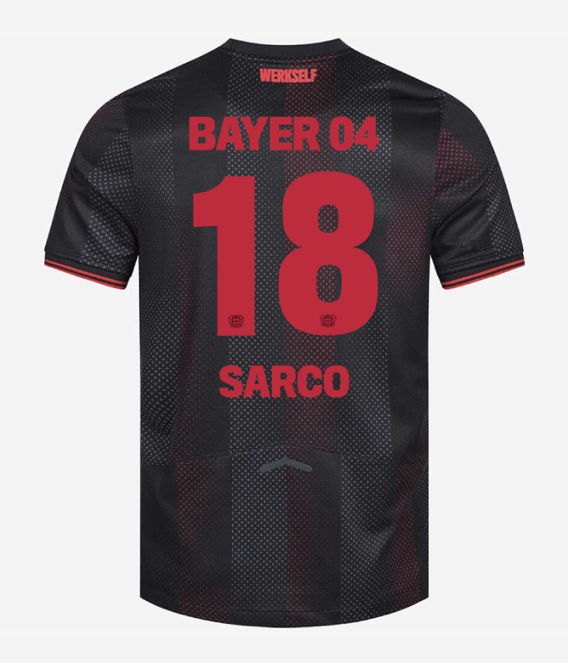 Bayer 04 Leverkusen Home SARCO 18 Jersey 25-26