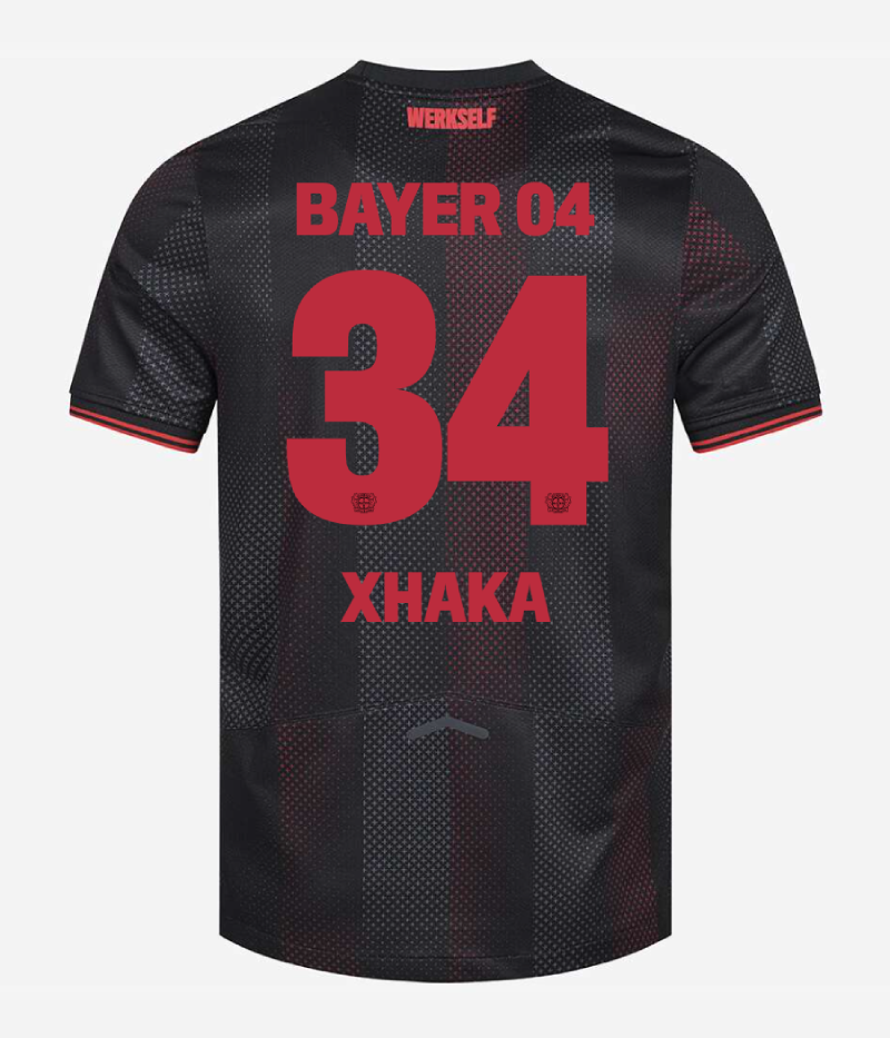 Bayer 04 Leverkusen Home XHAKA 34 Jersey 25-26