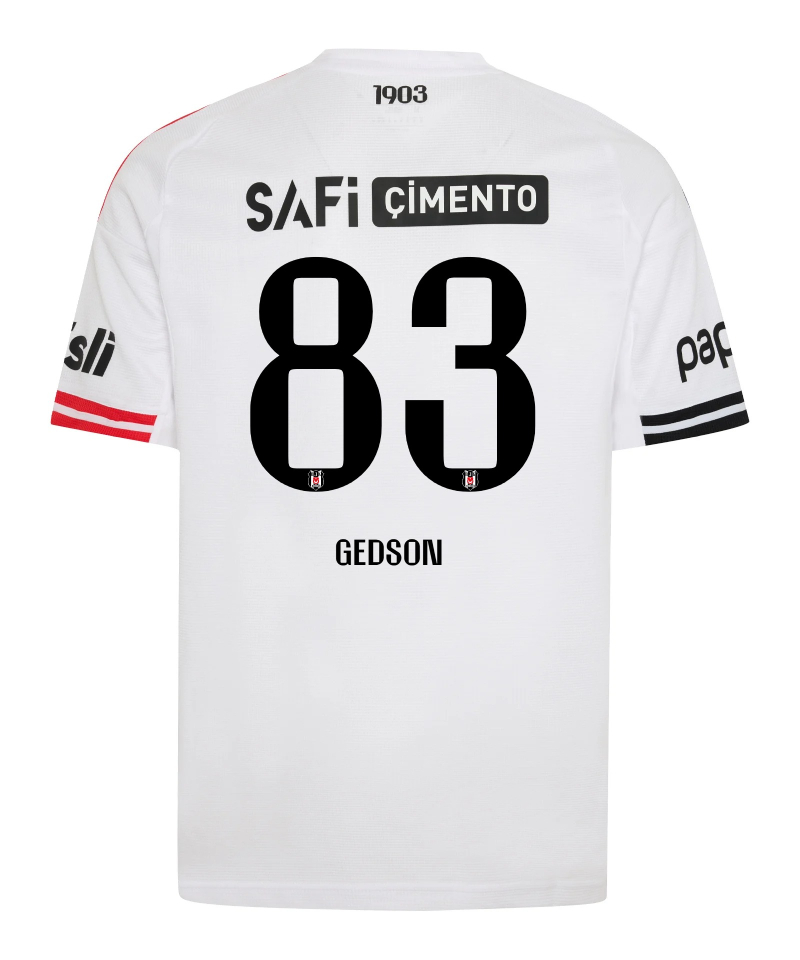Besiktas Home GEDSON 83 Jersey 25-26