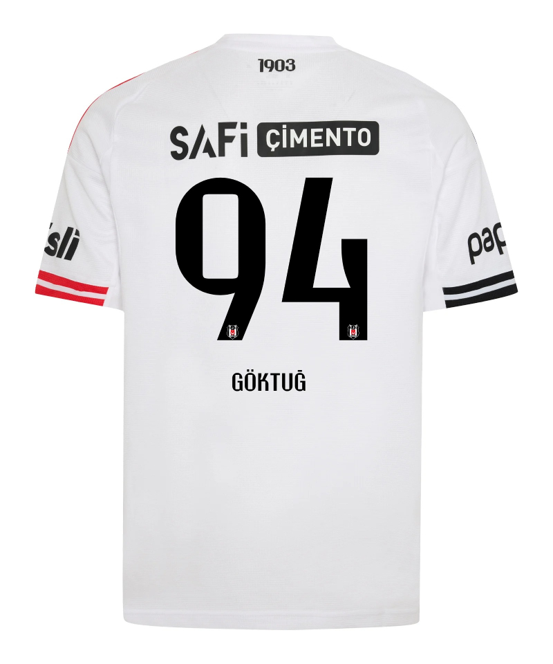 Besiktas Home GÖKTUĞ 94 Jersey 25-26