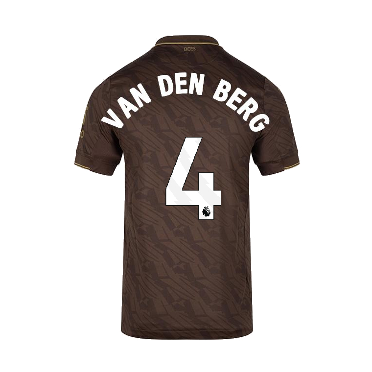 Brentford Away VAN DEN BERG 4 Jersey 25-26