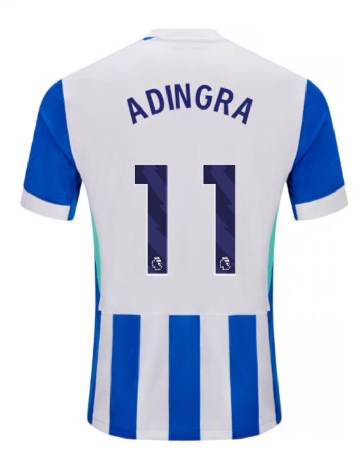 Brighton Hove Albion Home ADINGRA 11 Jersey 25-26