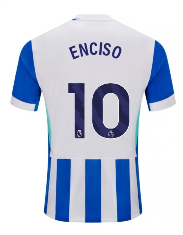 Brighton Hove Albion Home ENCISO 10 Jersey 25-26