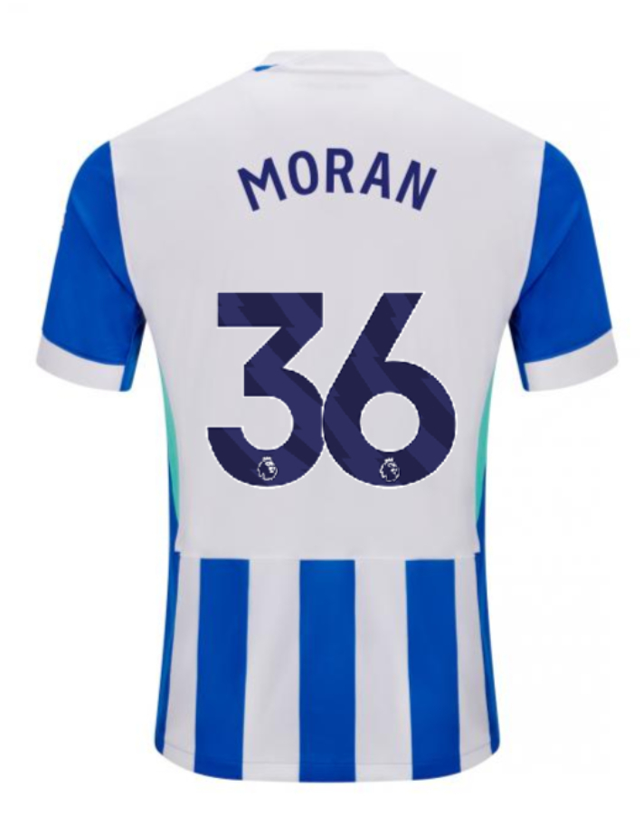 Brighton Hove Albion Home MORAN 36 Jersey 25-26