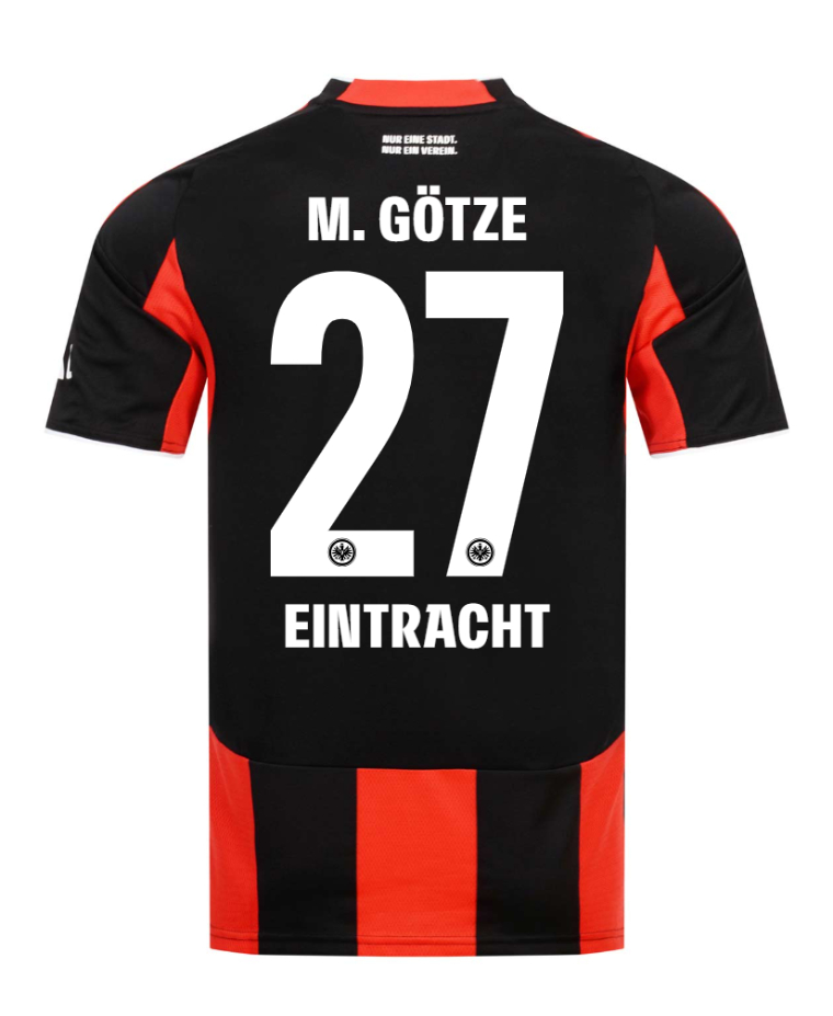 Eintracht Frankfurt Home M. GÖTZE 27 Jersey 25-26