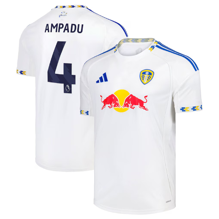 Leeds United Home AMPADU 4 Jersey 25-26
