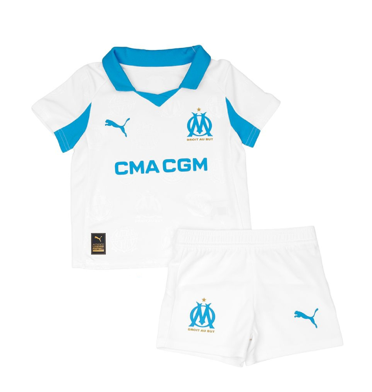 Marseille Home Jersey Kids Kit 25-26