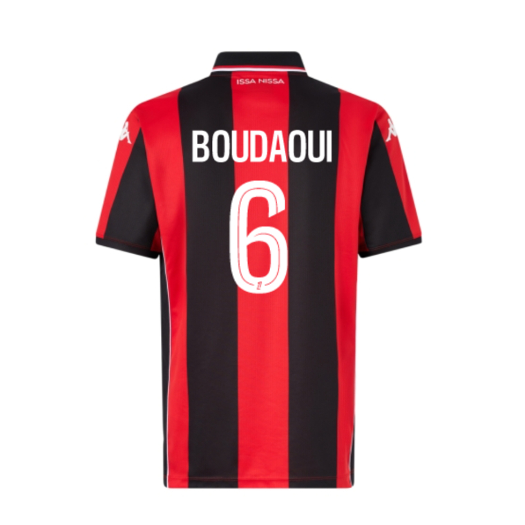 OGC Nice Home BOUDAOUI 6 Jersey 25-26