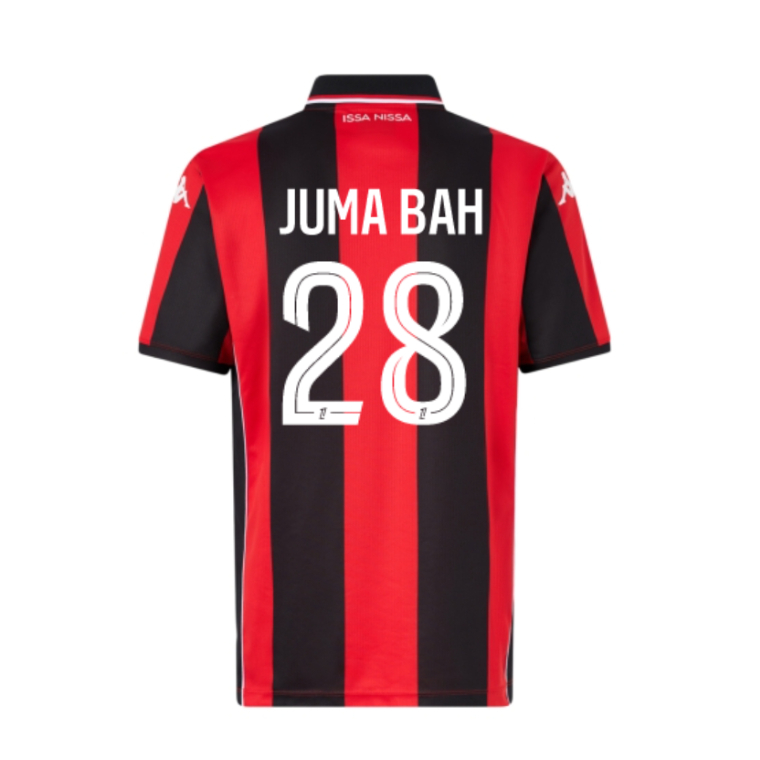 OGC Nice Home JUMA BAH 28 Jersey 25-26