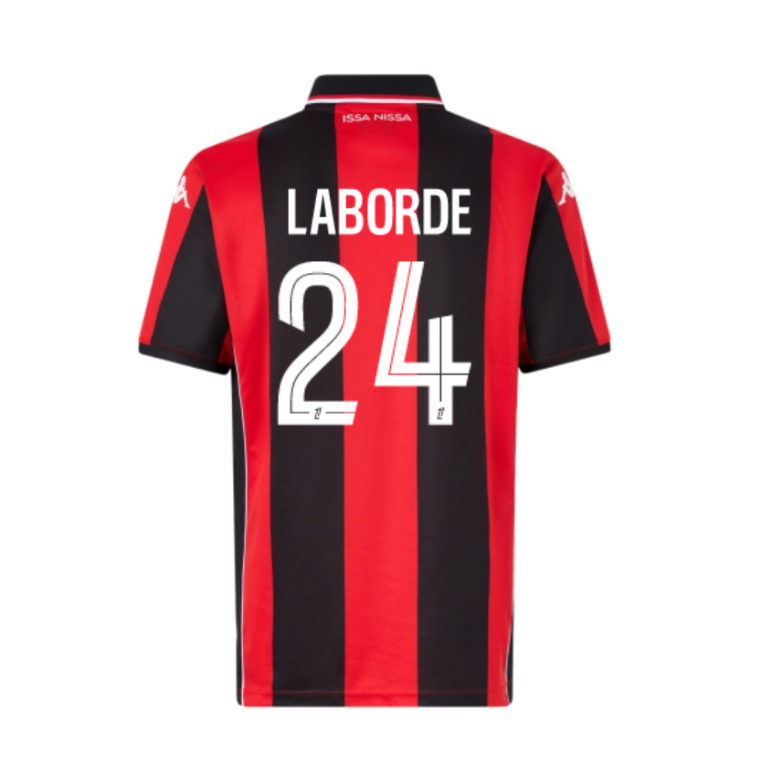 OGC Nice Home LABORDE 24 Jersey 25-26