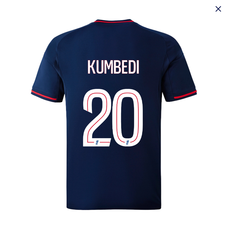 Olympique Lyonnais Lyon Away KUMBEDI 20 Jersey 25-26