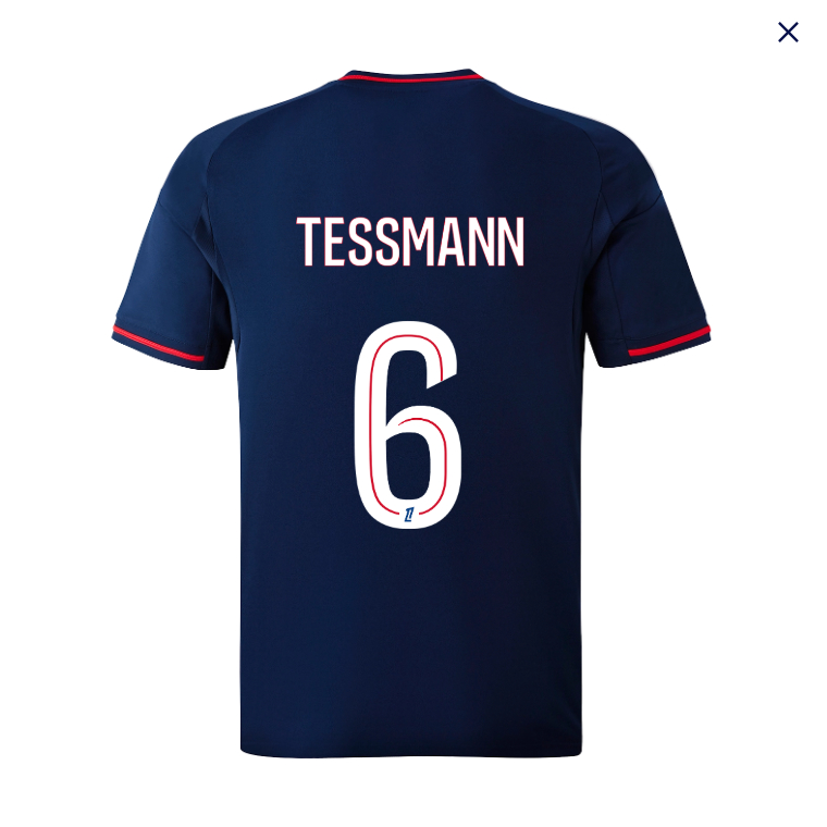 Olympique Lyonnais Lyon Away TESSMANN 6 Jersey 25-26
