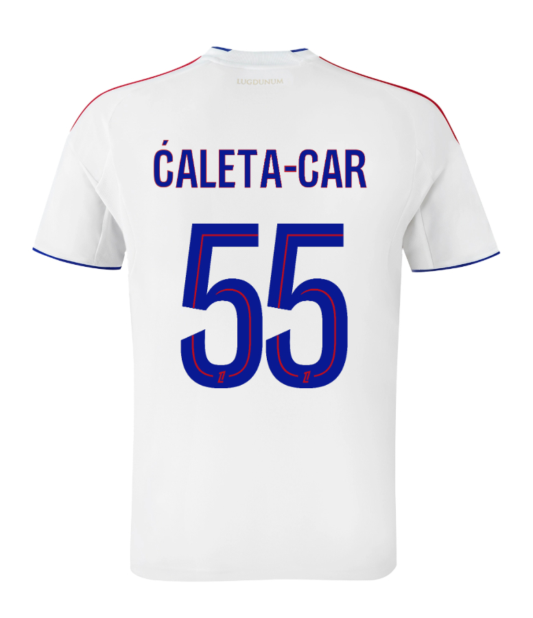 Olympique Lyonnais Lyon Home ĆALETA-CAR 55 Jersey 25-26