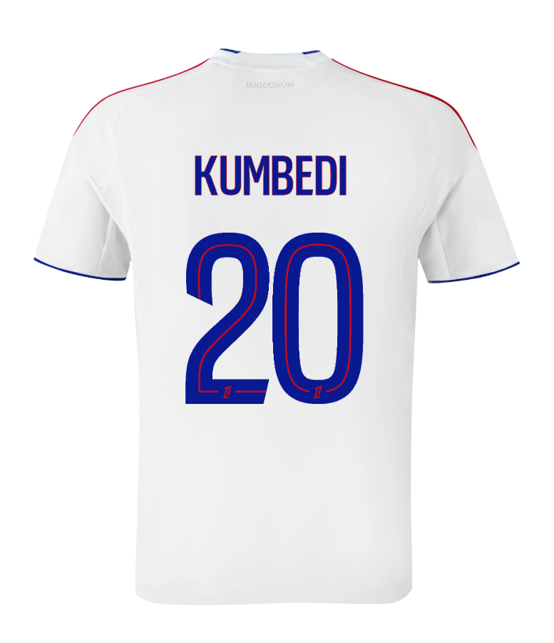 Olympique Lyonnais Lyon Home KUMBEDI 20 Jersey 25-26