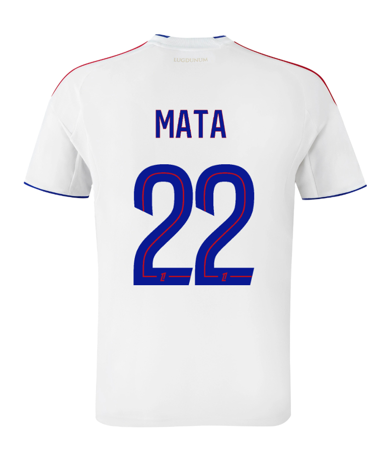 Olympique Lyonnais Lyon Home MATA 22 Jersey 25-26