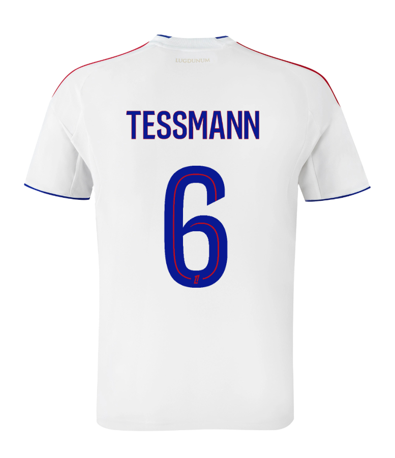 Olympique Lyonnais Lyon Home TESSMANN 6 Jersey 25-26