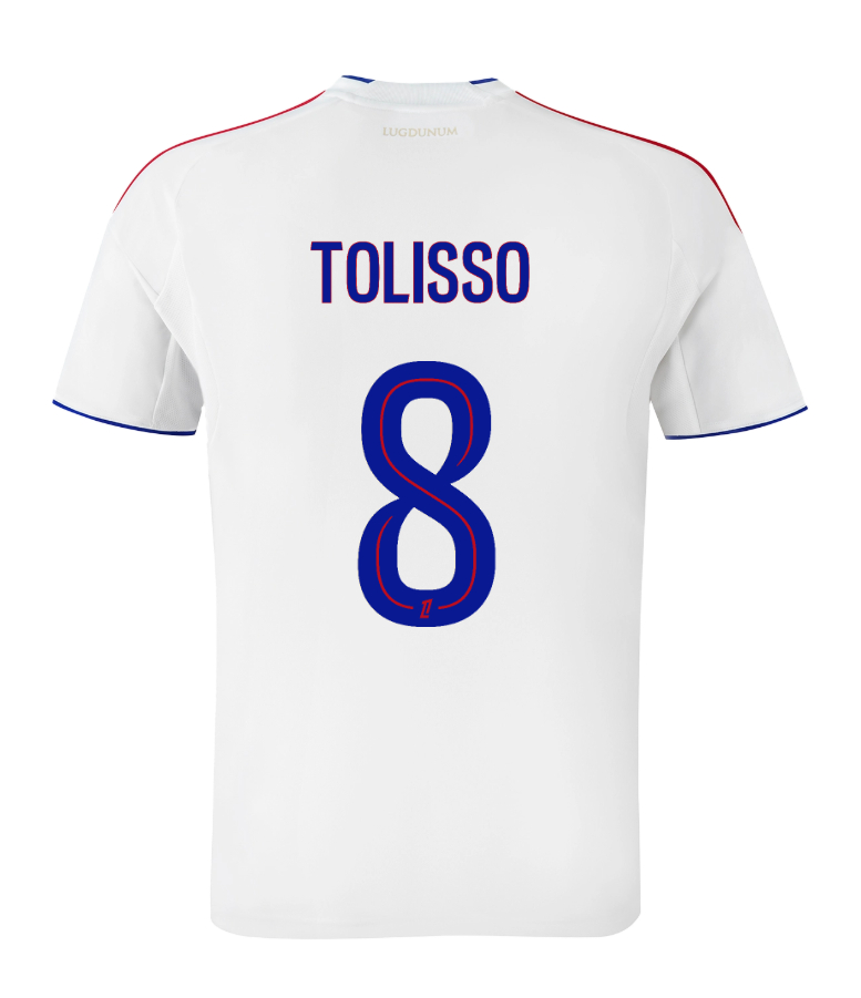 Olympique Lyonnais Lyon Home TOLISSO 8 Jersey 25-26