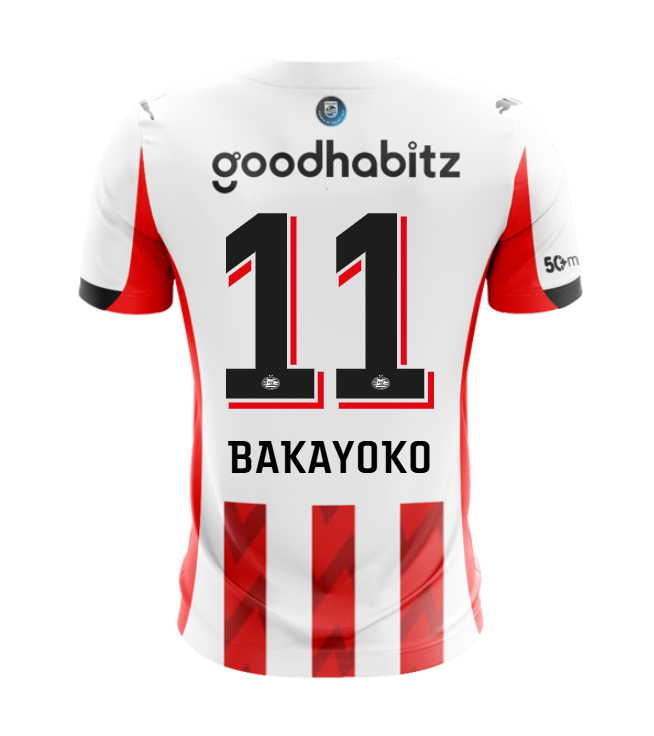 PSV Eindhoven Home BAKAYOKO 11 Jersey 25-26