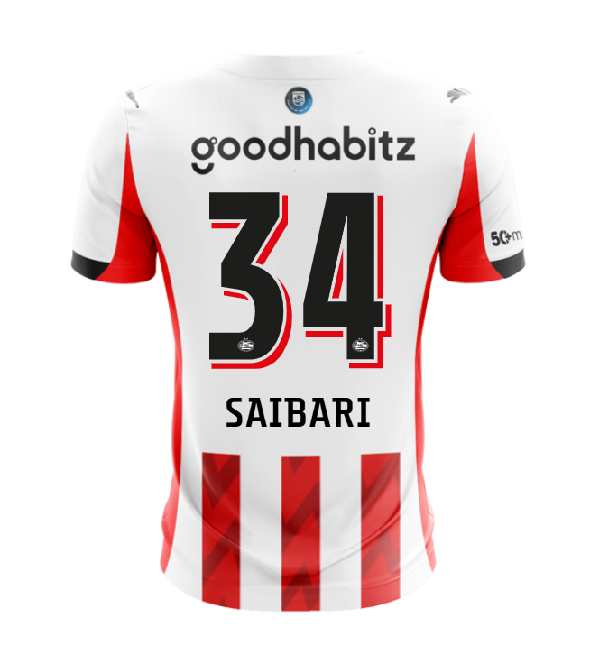 PSV Eindhoven Home SAIBARI 34 Jersey 25-26