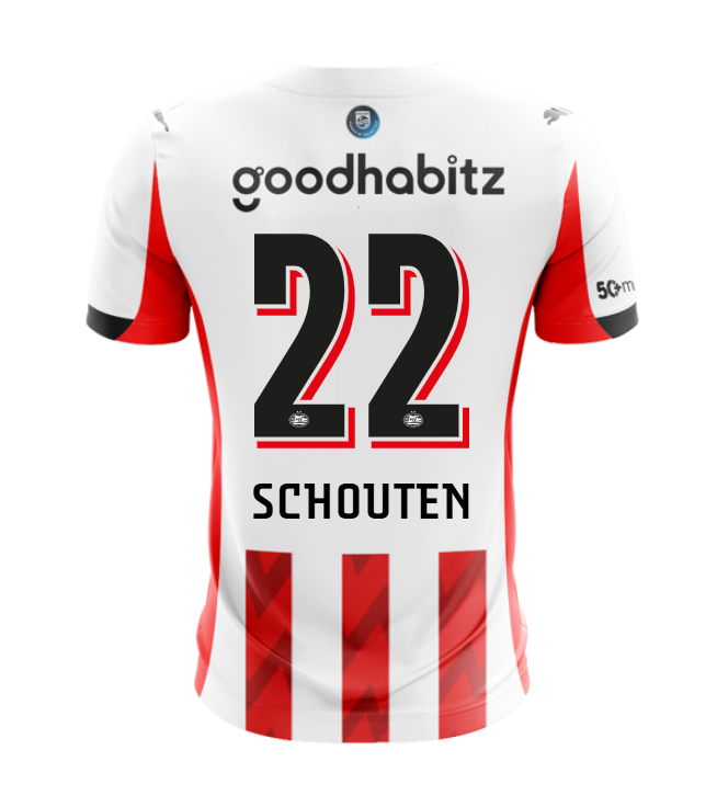 PSV Eindhoven Home SCHOUTEN 22 Jersey 25-26