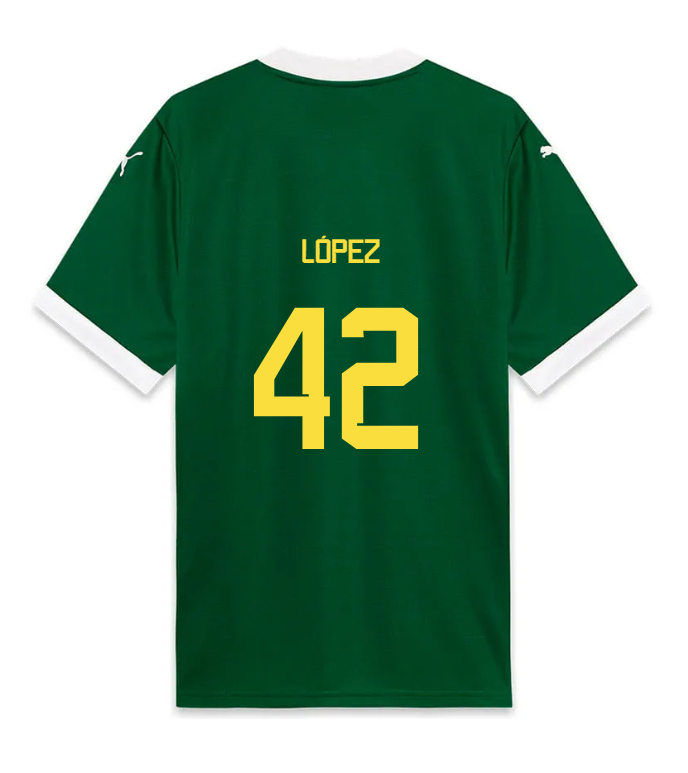 Palmeiras Home LÓPEZ 42 Jersey 25-26
