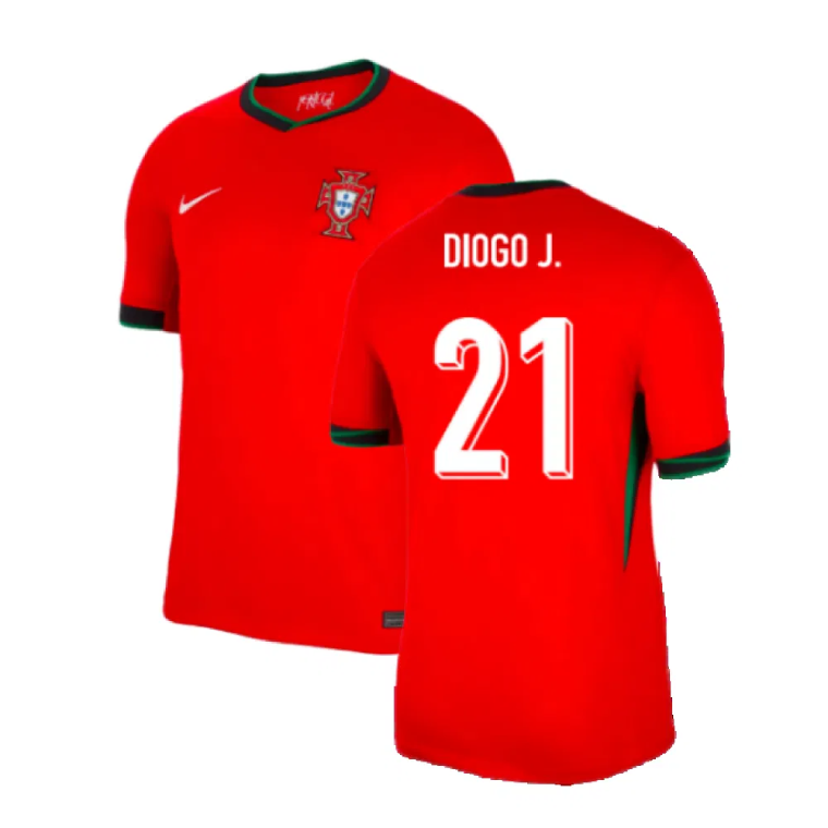 Portugal Home Diogo Jota 21 Jersey 24-25