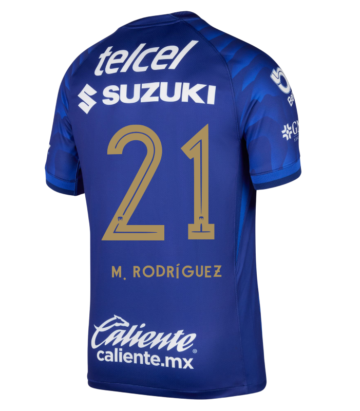 Pumas UNAM Away M. RODRÍGUEZ 21 Jersey 25-26