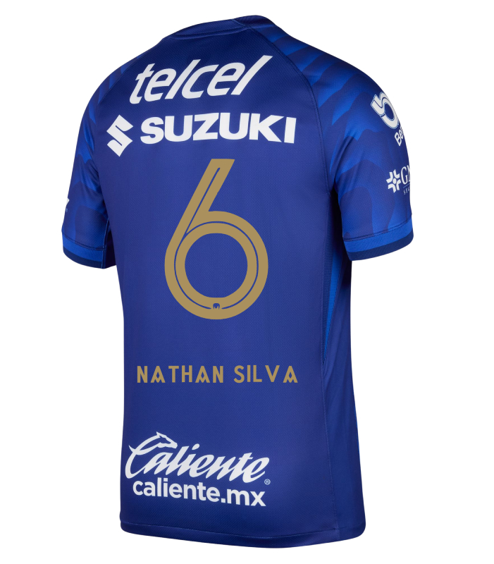 Pumas UNAM Away NATHAN SILVA 6 Jersey 25-26