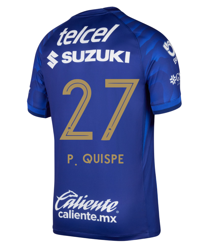Pumas UNAM Away P. QUISPE 27 Jersey 25-26
