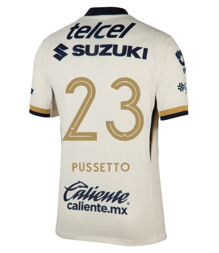 Pumas UNAM Home PUSSETTO 23 Jersey 25-26