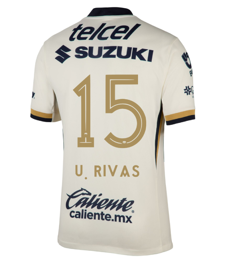 Pumas UNAM Home U. RIVAS 15 Jersey 25-26