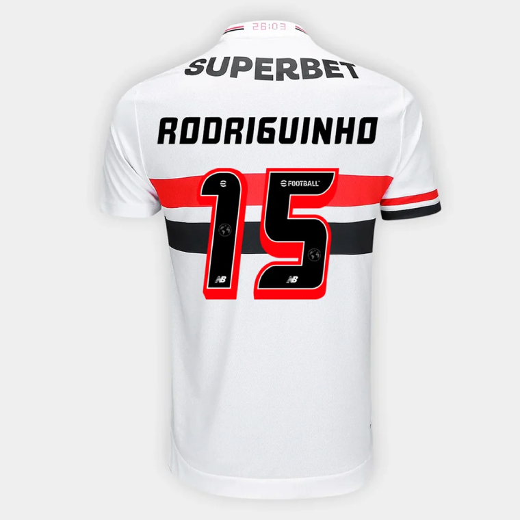 Sao Paulo FC Home RODRIGUINHO 15 Jersey 25-26