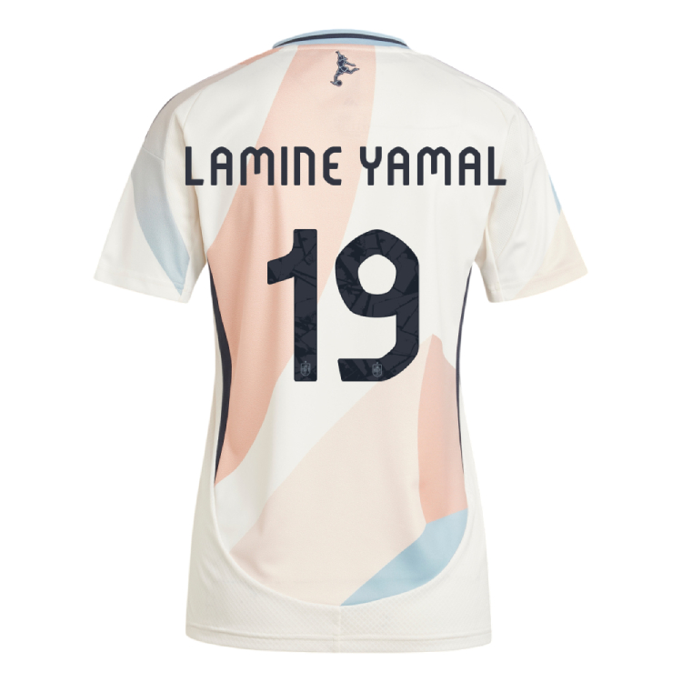 Spain Away LAMINE YAMAL 19 Women Jersey 25-26