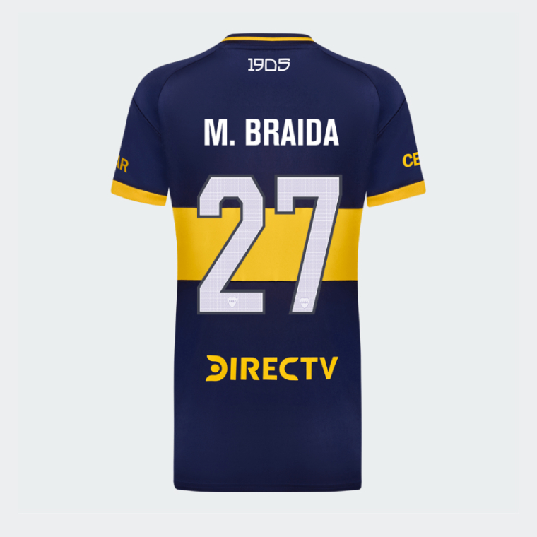 Boca Juniors Home M. BRAIDA 27 Jersey 25-26