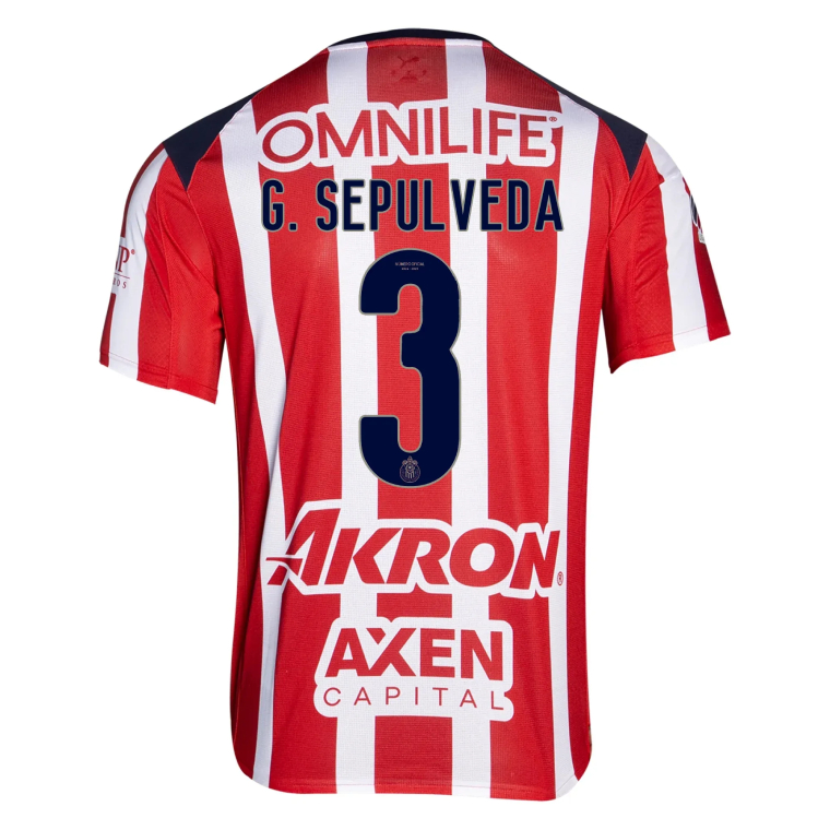 Chivas Home G. SEPULVEDA 3 Jersey 25-26