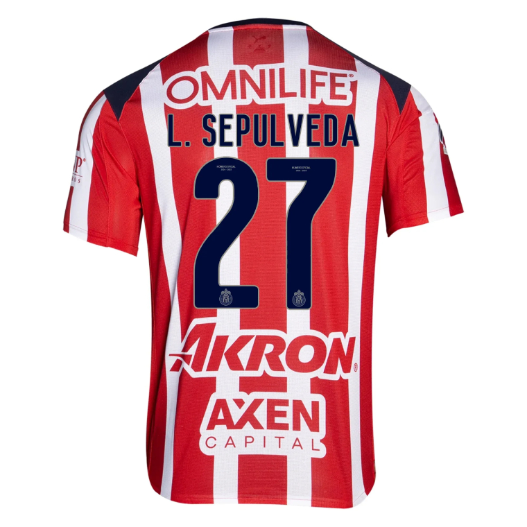 Chivas Home L. SEPULVEDA 27 Jersey 25-26