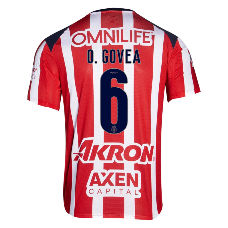 Chivas Home O. GOVEA 6 Jersey 25-26