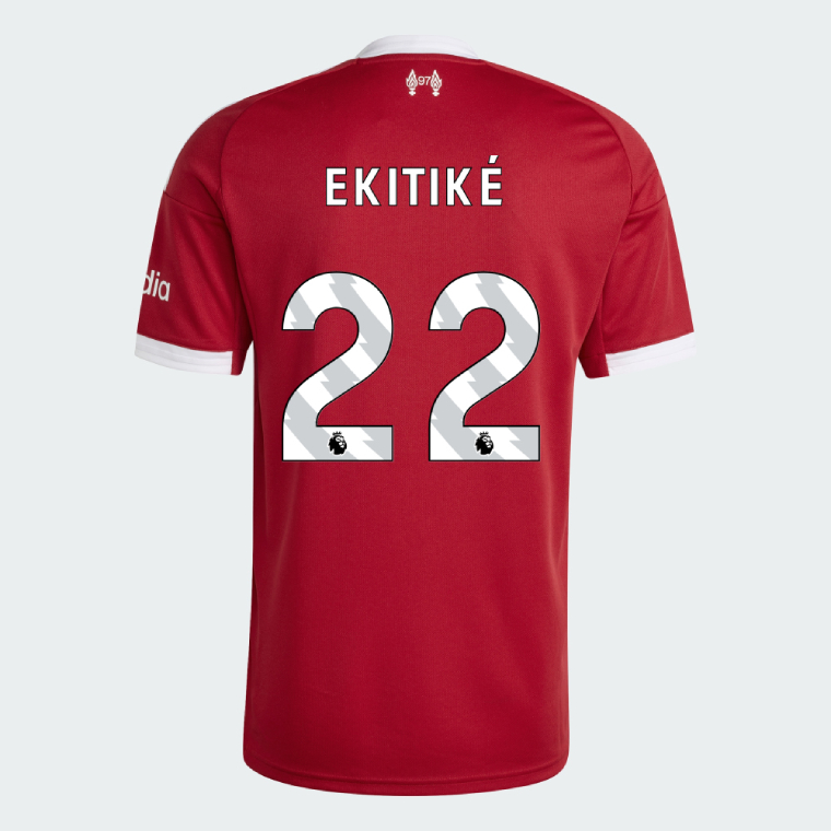 Écharpe Liverpool Hugo Ekitike - 80% Acrylique 20% Polyester, 127x19 Cm, Pour Supporters
