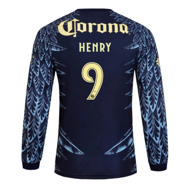 Club América Away HENRY 9 Long Sleeve Jersey 25-26