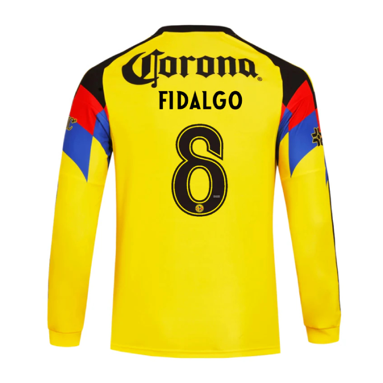 Club América Home FIDALGO 8 Long Sleeve Jersey 25-26