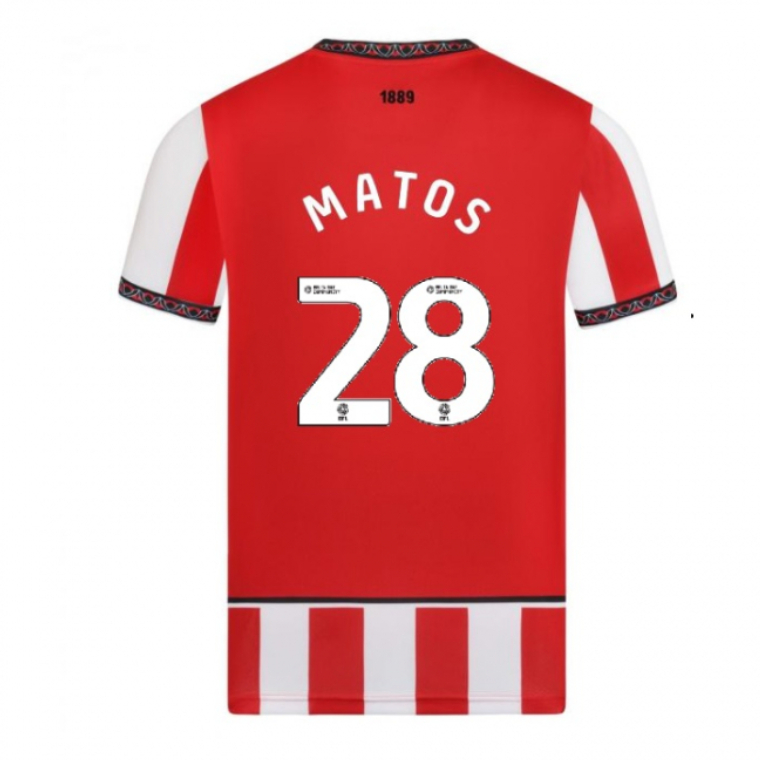 Sheffield United Home MATOS 28 Jersey 25-26