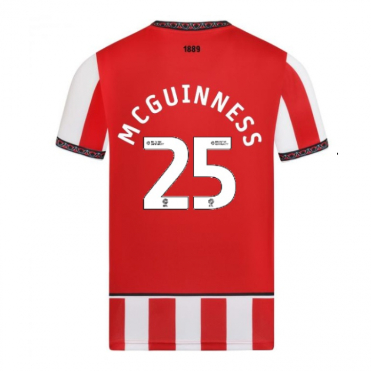 Sheffield United Home MCGUINNESS 25 Jersey 25-26