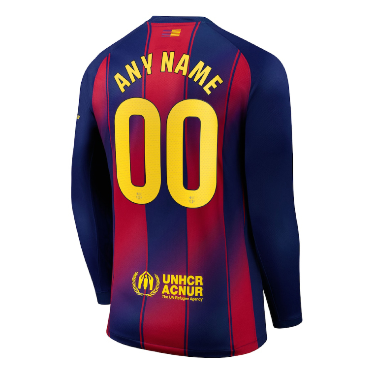 Barcelona Home Long Sleeve Jersey 25-26