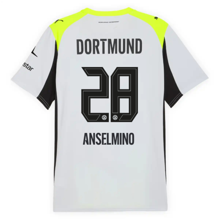 Borussia Dortmund Away ANSELMINO 28 Jersey 25-26